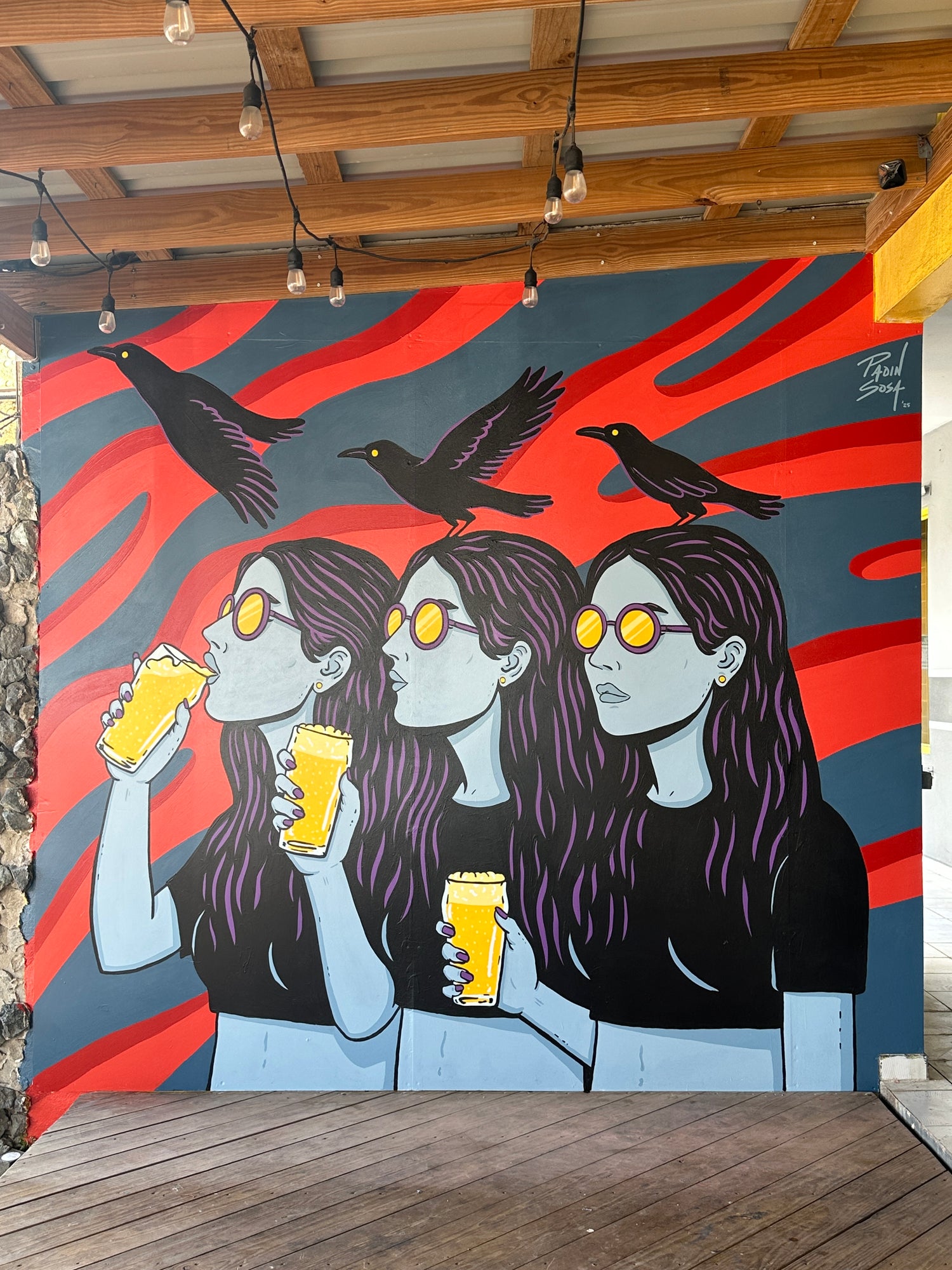 Sorbo, mural por Padin Sosa en Aguadilla Puerto Rico