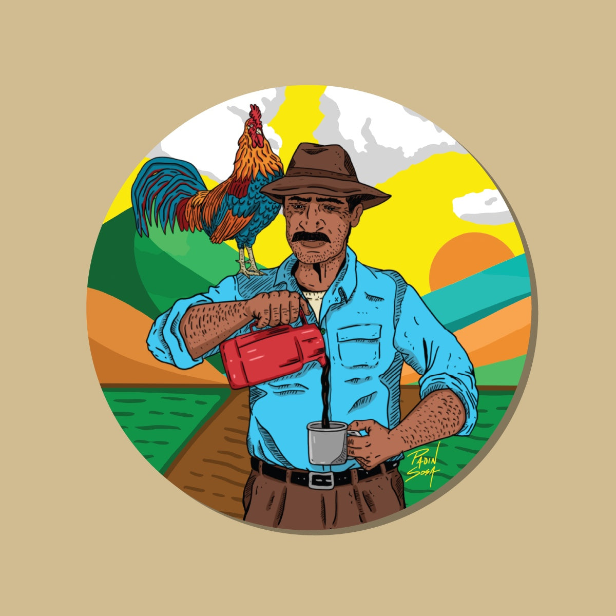 Café Mañanero Sticker